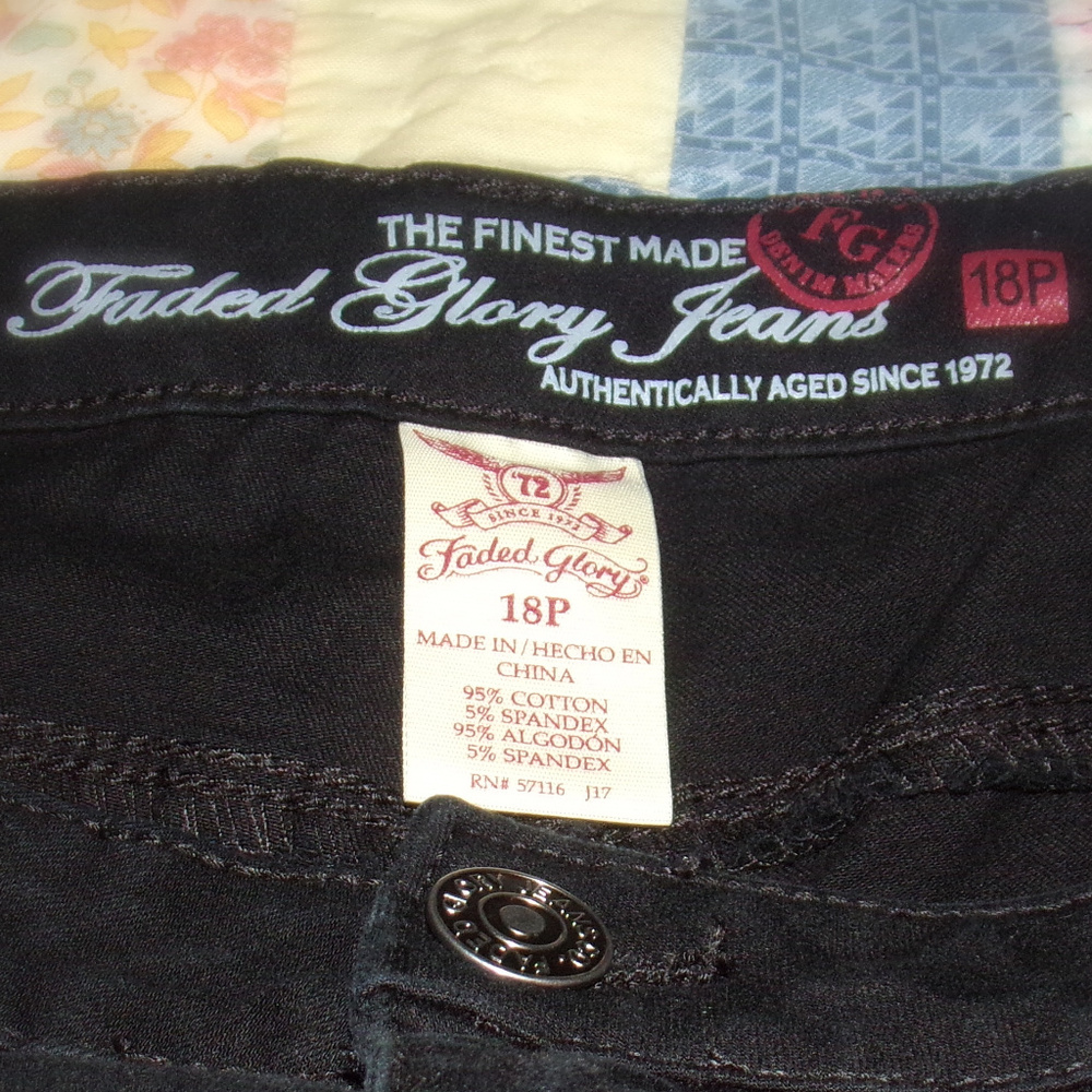 Faded Glory 18p Skinny Jeans Plus Size
